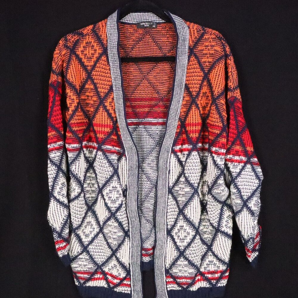 Cardigan Women's Size M/L Miss Kelly Open Front  Sweater